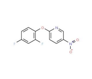 2-(2,4-Difluoro-phenoxy)-5-nitro-pyridine (CAS 219865-96-0) - chemical structure image