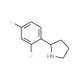 2-(2,4-Difluoro-phenyl)-pyrrolidine - chemical structure image