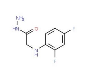 2-(2,4-Difluoroanilino)acetohydrazide (CAS 2351-00-0) - chemical structure image