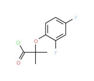 2-(2,4-difluorophenoxy)-2-methylpropanoyl chloride - chemical structure image