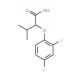 2-(2,4-difluorophenoxy)-3-methylbutanoic acid - chemical structure image