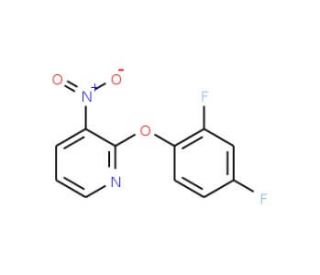 2-(2,4-Difluorophenoxy)-3-nitropyridine (CAS 175135-62-3) - chemical structure image
