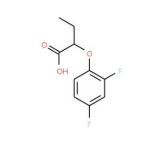 2-(2,4-Difluorophenoxy)butanoic acid - chemical structure image