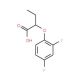 2-(2,4-Difluorophenoxy)butanoic acid - chemical structure image