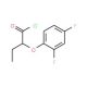 2-(2,4-difluorophenoxy)butanoyl chloride - chemical structure image