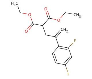 2-(2,4-Difluorophenyl)-2-propenyl-propanedioic Acid Diethyl Ester - chemical structure image