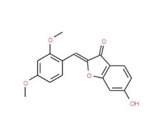 2-(2,4-dimethoxybenzylidene)-6-hydroxy-1-benzofuran-3(2H)-one - chemical structure image