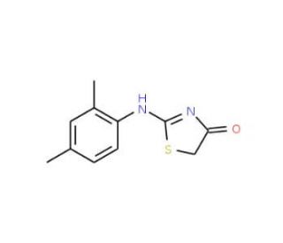 2-(2,4-Dimethyl-phenylamino)-thiazol-4-one - chemical structure image