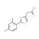 [2-(2,4-dimethylphenyl)-1,3-thiazol-4-yl]acetic acid - chemical structure image