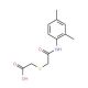 ({2-[(2,4-dimethylphenyl)amino]-2-oxoethyl}thio)acetic acid - chemical structure image