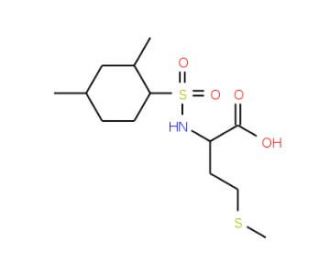 2-{[(2,4-dimethylphenyl)sulfonyl]amino}-4-(methylthio)butanoic acid (CAS 1008671-72-4) - chemical structure image