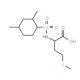 2-{[(2,4-dimethylphenyl)sulfonyl]amino}-4-(methylthio)butanoic acid (CAS 1008671-72-4) - chemical structure image