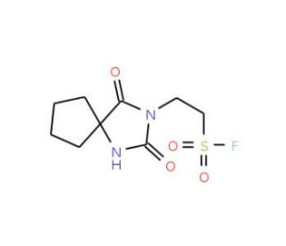 2-(2,4-dioxo-1,3-diazaspiro[4.4]non-3-yl)ethanesulfonyl fluoride - chemical structure image