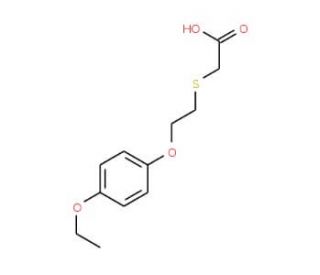 2-{[2-(4-ethoxyphenoxy)ethyl]sulfanyl}acetic acid - chemical structure image