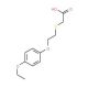 2-{[2-(4-ethoxyphenoxy)ethyl]sulfanyl}acetic acid - chemical structure image