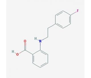 2-[2-(4-Fluoro-phenyl)-ethylamino]-benzoic acid - chemical structure image