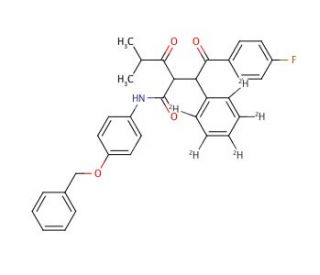 2-[2-(4-Fluorophenyl)-2-oxo-1-phenyl-d5-ethyl]-4-methyl-3-oxo-pentanoic Acid, (4-Benzyloxy-phenyl)-amide (CAS 1020719-44-1) -