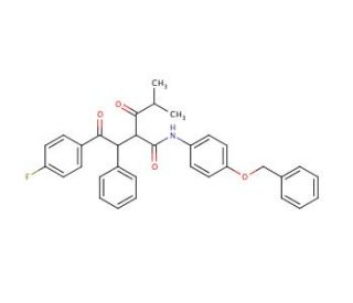 2-[2-(4-Fluorophenyl)-2-oxo-1-phenyl-ethyl]-4-methyl-3-oxo-pentanoic Acid, (4-Benzyloxy-phenyl)-amide (CAS 163217-67-2) - che