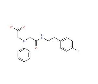 [(2-{[2-(4-Fluorophenyl)ethyl]amino}-2-oxoethyl)-(phenyl)amino]acetic acid - chemical structure image