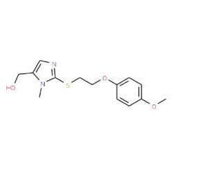 (2-{[2-(4-Methoxyphenoxy)ethyl]sulfanyl}-1-methyl-1H-imidazol-5-yl)methanol - chemical structure image