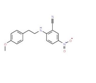 2-{[2-(4-Methoxyphenyl)ethyl]amino}-5-nitrobenzonitrile - chemical structure image