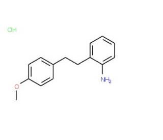 {2-[2-(4-Methoxyphenyl)ethyl]phenyl}aminehydrochloride - chemical structure image