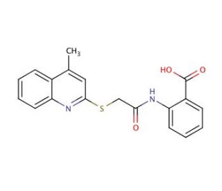 2-[2-(4-Methyl-quinolin-2-ylsulfanyl)-acetylamino]-benzoic acid - chemical structure image