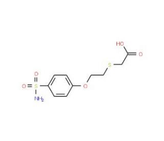2-{[2-(4-sulfamoylphenoxy)ethyl]sulfanyl}acetic acid - chemical structure image