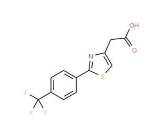2-{2-[4-(Trifluoromethyl)phenyl]-1,3-thiazol-4-yl}acetic acid - chemical structure image