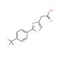 2-{2-[4-(Trifluoromethyl)phenyl]-1,3-thiazol-4-yl}acetic acid - chemical structure image