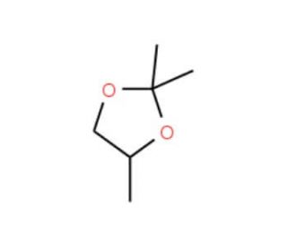 2,2,4-Trimethyl-1,3-dioxolane (CAS 1193-11-9) - chemical structure image