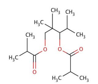 2,2,4-Trimethyl-1,3-pentanediol diisobutyrate (CAS 6846-50-0) - chemical structure image