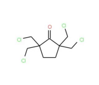 2,2,5,5-Tetrakis(chloromethyl)cyclopentanone (CAS 67059-01-2) - chemical structure image