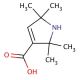 2,2,5,5-Tetramethyl-2,5-dihydro-1H-pyrrolo-3-acetic Acid (CAS 76194-00-8) - chemical structure image