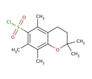 2,2,5,7,8-Pentamethyl-chromane-6-sulfonyl chloride (CAS 112160-39-1) - chemical structure image