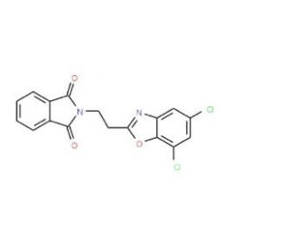 2-[2-(5,7-Dichloro-1,3-benzoxazol-2-yl)ethyl]-1H-isoindole-1,3(2H)-dione - chemical structure image