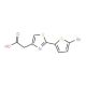 2-[2-(5-bromothiophen-2-yl)-1,3-thiazol-4-yl]acetic acid - chemical structure image