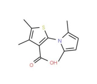2-(2,5-dimethyl-1H-pyrrol-1-yl)-4,5-dimethylthiophene-3-carboxylic acid - chemical structure image