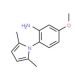 2-(2,5-Dimethyl-1H-pyrrol-1-yl)-5-methoxyphenylamine - chemical structure image