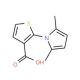 2-(2,5-dimethyl-1H-pyrrol-1-yl)thiophene-3-carboxylic acid - chemical structure image