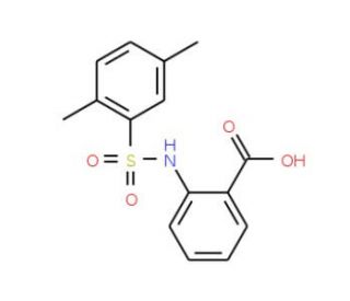 2-(2,5-Dimethyl-benzenesulfonylamino)-benzoic acid - chemical structure image