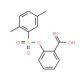 2-(2,5-Dimethyl-benzenesulfonyloxy)-benzoic acid - chemical structure image