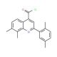 2-(2,5-dimethylphenyl)-7,8-dimethylquinoline-4-carbonyl chloride - chemical structure image