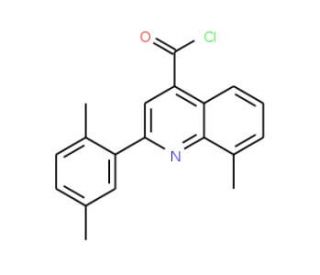 2-(2,5-dimethylphenyl)-8-methylquinoline-4-carbonyl chloride - chemical structure image