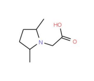 2-(2,5-dimethylpyrrolidin-1-yl)acetic acid - chemical structure image