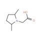 2-(2,5-dimethylpyrrolidin-1-yl)acetic acid - chemical structure image