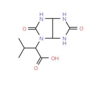 2-(2,5-Dioxo-hexahydro-imidazo[4,5-d]imidazol-1-yl)-3-methyl-butyric acid - chemical structure image