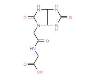 [2-(2,5-Dioxo-hexahydro-imidazo[4,5-d]imidazol-1-yl)-acetylamino]-acetic acid (CAS 436088-51-6) - chemical structure image