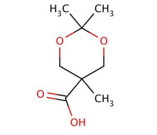 2,2,5-Trimethyl-1,3-dioxane-5-carboxylic Acid (CAS 16837-14-2) - chemical structure image
