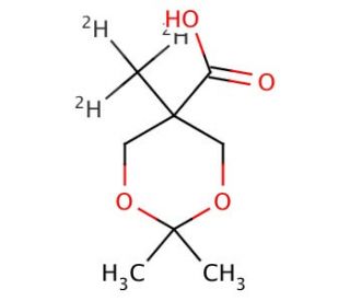 2,2,5-Trimethyl-1,3-dioxane-5-carboxylic Acid-d3 - chemical structure image